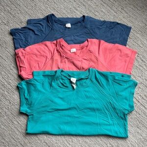 DSG Girls Short Sleeve Tees - Blue, Pink, and Teal